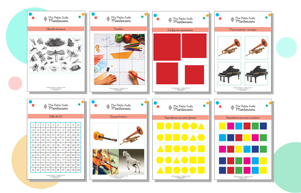 Activités Montessori à imprimer  Montessori, Éducation, Activités  montessori