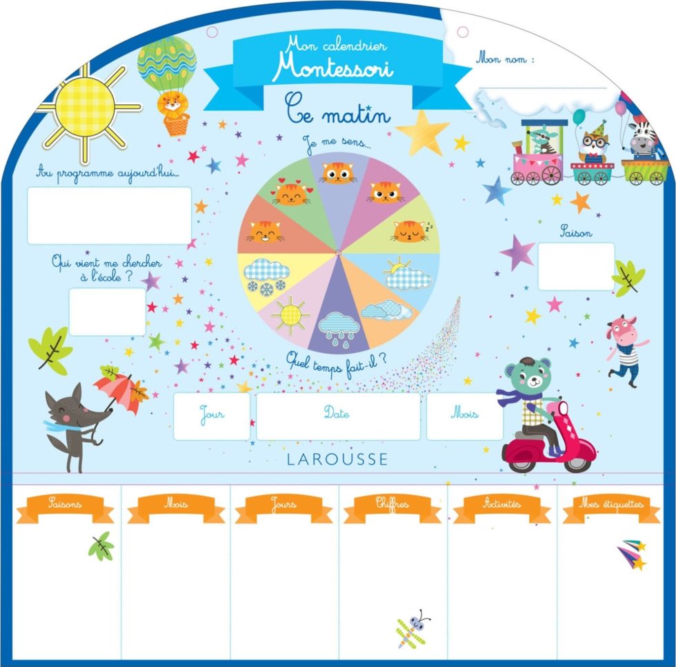 Le calendrier Montessori Ma Petite Ecole Montessori
